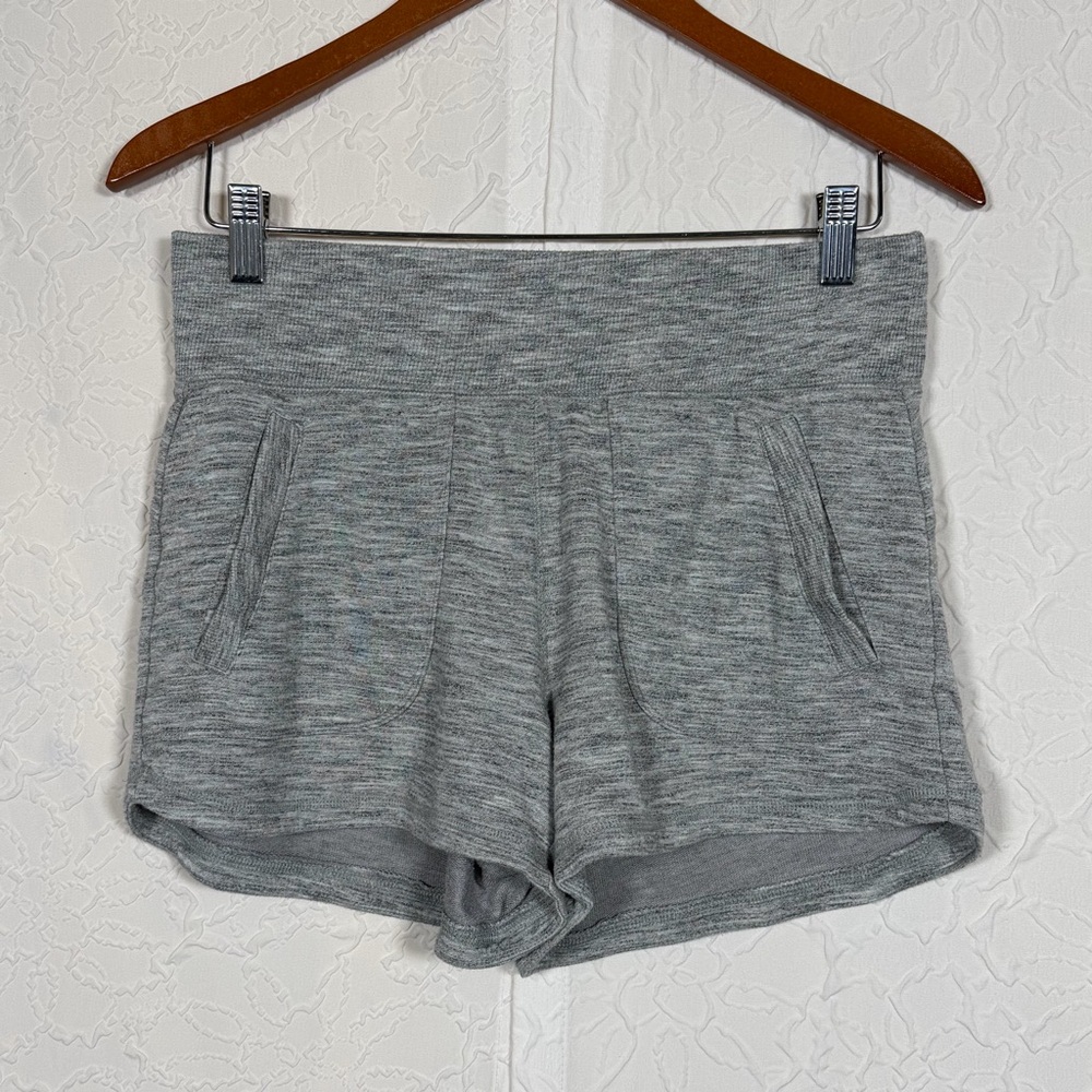 Athleta Super Soft Modal Workout Lounge Shorts Heather Grey Sz S